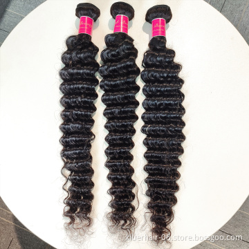 Deep Wave Hairstyles,100% Durable Remy Human Hair Brazilian Hot Sale 18 Inch Weave ,virgin Cuticle Aligned Hair